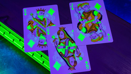 Bicycle Neon Rider Back Green-Glo Deck - Pokerdeck