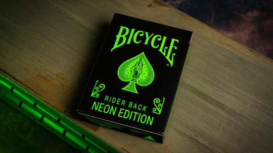 Bicycle Neon Rider Back Green-Glo Deck - Pokerdeck