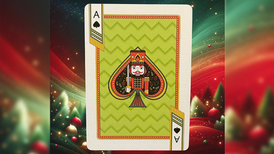 Bicycle Nutcracker (Green Gilded) - Pokerdeck