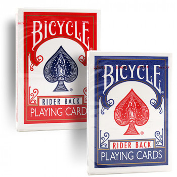 Bicycle 807 Rider Back - Old Tuck Case - Blau - altes orig. classic box Design - Pokerkarten
