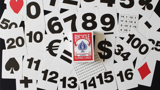 Bicycle Special NUMBERS Red (plus 11 Online Effects) - Pokerdeck