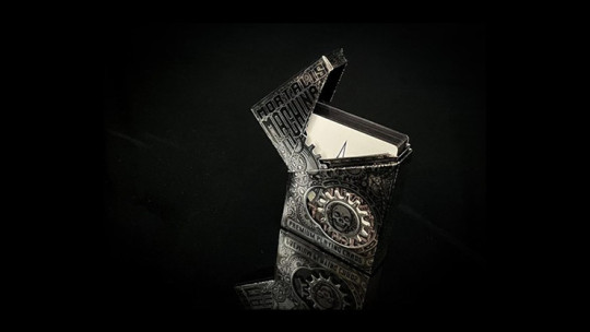 Preview: Black Metallic Foil Mortalis Machina Edition - Pokerdeck