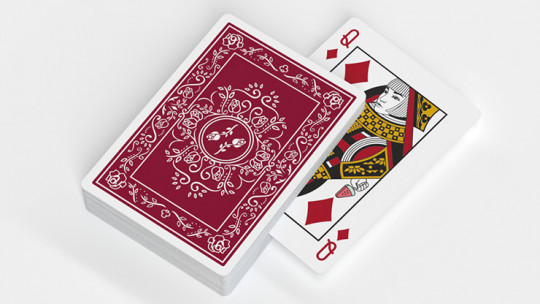 Black Roses Edelrot (Fully Marked) - Pokerdeck - Markiertes Kartenspiel