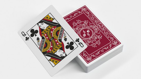 Black Roses Edelrot (Fully Marked) - Pokerdeck - Markiertes Kartenspiel