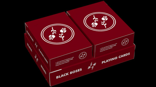 Black Roses Edelrot Mini (Collector's Box) - Pokerdeck