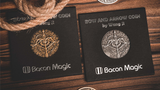 BOW AND ARROW COIN SILVER (s) by Bacon Magic