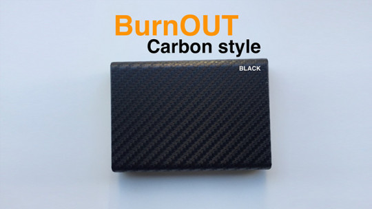 BURNOUT 2.0 CARBON BLACK by Victor Voitko - Brennender Geldschein oder Visitenkarte - Fire Wallet