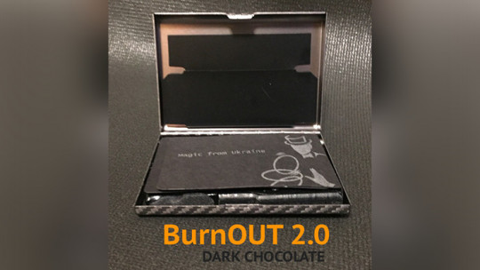 BURNOUT 2.0 CARBON DARK CHOCOLATE by Victor Voitko - Brennender Geldschein oder Visitenkarte - Fire Wallet