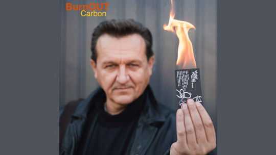 BURNOUT 2.0 CARBON SILVER by Victor Voitko - Brennender Geldschein oder Visitenkarte - Fire Wallet