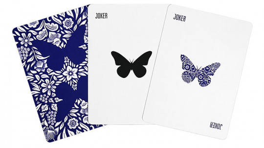Butterfly Marked (Blue) 3rd Edition by Ondrej Psenicka - Pokerdeck - Markiertes Kartenspiel