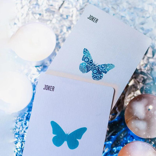 Preview: Butterfly Seasons Playing Cards - Winter  (marked)