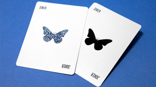 Butterfly Worker Marked (Blue) by Ondrej Psenicka - Pokerdeck - Markiertes Kartenspiel