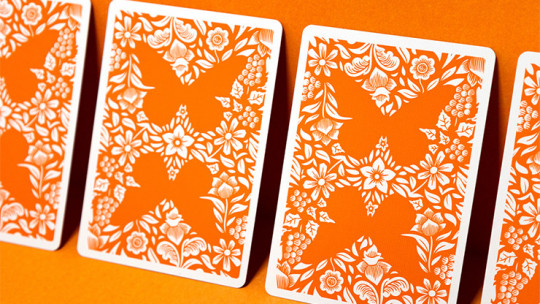 Butterfly Worker Marked (Orange) by Ondrej Psenicka - Pokerdeck - Markiertes Kartenspiel