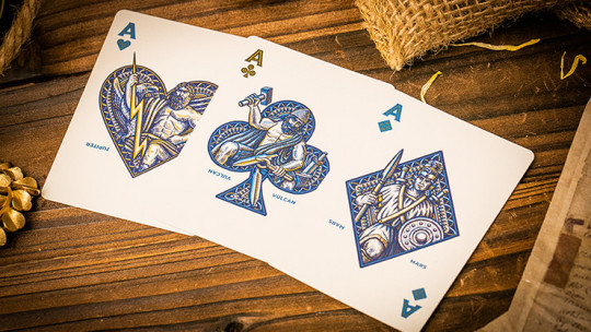 Caesar (Blue) by Riffle Shuffle - Pokerdeck