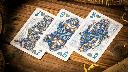 Caesar (Blue) by Riffle Shuffle - Pokerdeck