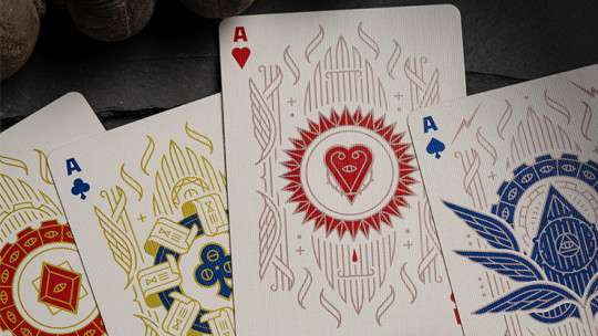 Celestial Valor by Giovanni Meroni(greenish yellow) - Pokerdeck