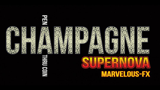 Champagne Supernova (EURO) Matthew Wright - Sharpie durch Münze
