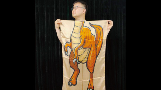 Character Silk (Dinosaur) 35 X 43 by JL Magic