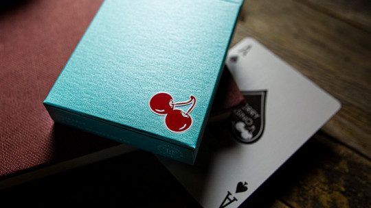 Cherry Casino House Deck (Tropicana Teal) by Pure Imagination Projects - Pokerdeck