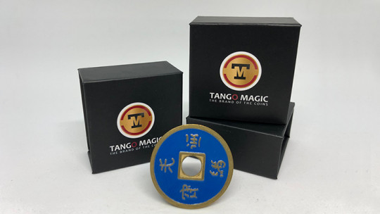 Chinese Coin by Tango - Dollar size - Blue