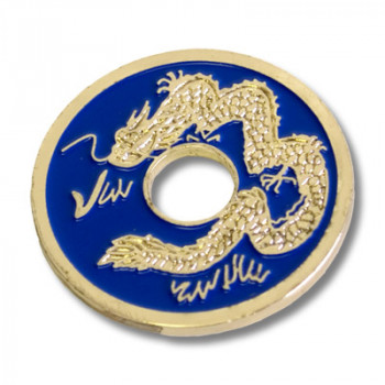 Chinesische Münze by Royal - Half Dollar size - Blau