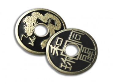 Chinesische Münze by Royal - Half Dollar size - Schwarz