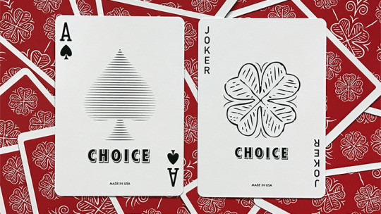 Choice Cloverback (Red) - Pokerdeck