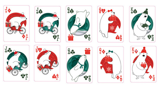 Christmas Playing Cards (Green) by TCC - Weihnachts Pokerdeck