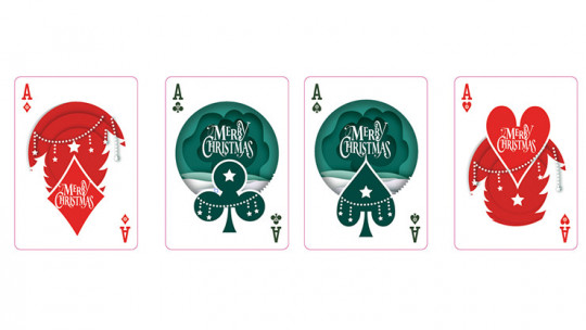 Christmas Playing Cards (Green) by TCC - Weihnachts Pokerdeck