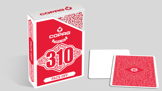 Copag 310 Face Off - Rot - Blank Face - Gaffed Deck - Leere Vorderseiten