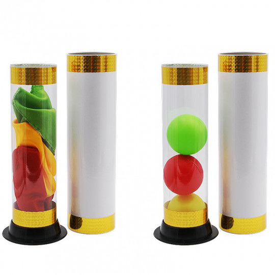 Crystal Silk & Ball Cylinder - Verwandlung Tücher zu Bälle - Kinderzauberei
