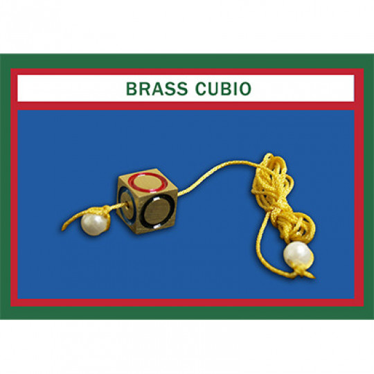 Cubio Brass - Stoppwürfel - Würfel auf Schnur mit Mechanismus