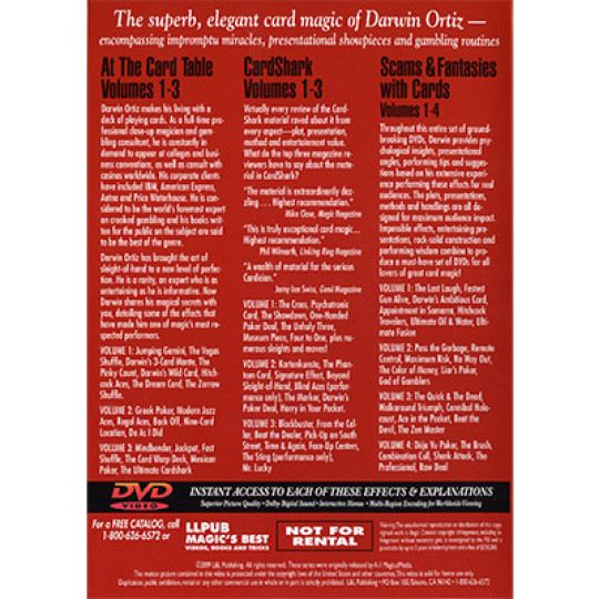 Preview: Darwin Ortiz Collection (10 DVD set) - DVD