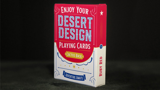 Desert Design (Ruby Red) - Pokerdeck