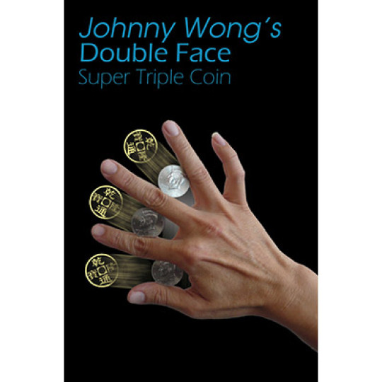 Double Face Super Triple Coin (with DVD) by Johnny Wong