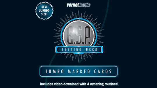 E.S.P. Jumbo Testing Cards by Vernet Magic - Markiertes Kartenspiel