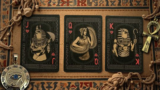Egypt Mythology Black Edition (Green, Nile) - Pokerdeck