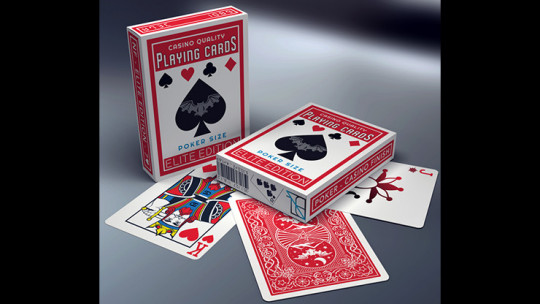 Elite Night Flight (Red) Marked by Steve Dela - Pokerdeck - Markiertes Kartenspiel