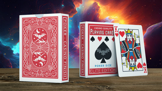 Elite Night Flight (Red) Marked by Steve Dela - Pokerdeck - Markiertes Kartenspiel