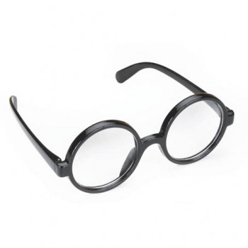 Fake Brille Schwarzer Rahmen - Black Frame Round Glasses