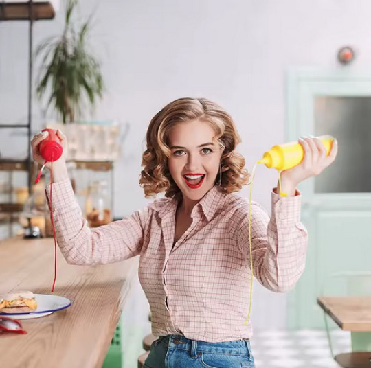Spritzende Fake Ketchup & Mayonnaise Flaschen – Scherzartikel Set für Gastro, Bar & Party