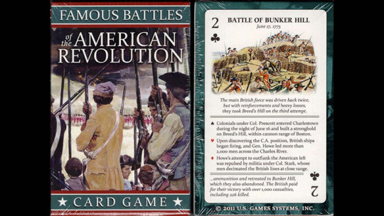 Famous Battles of the American Revolution - Pokerdeck