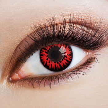 Farblinsen - Red Explosion - Rote Kontaktlinsen