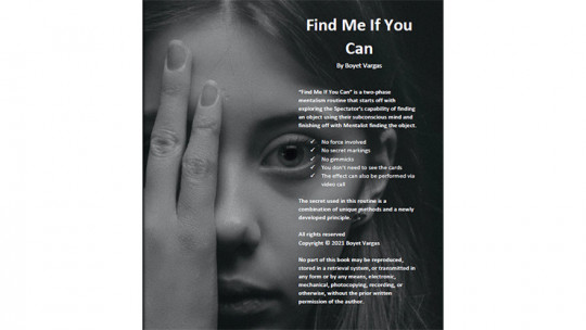 Find Me If You Can by Boyet Vargas - eBook - DOWNLOAD