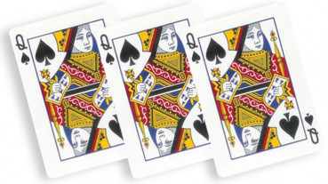 Pyrokarten - Pik Dame - Flash Poker Cards - 10 Stück