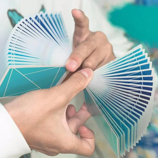 Flexible Blue Gradient Playing Cards by TCC - Cardistry