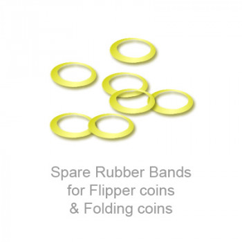 Faltmünze und Flipper Coin - Ersatzgummibänder - 25 Stück