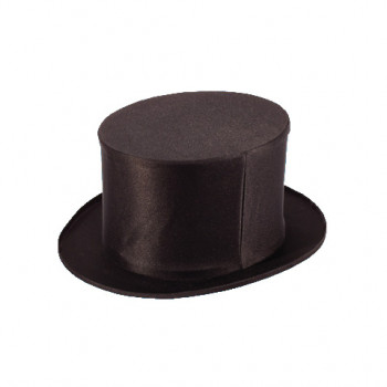 Folding Top Hat - Schwarz - Faltbarer Zylinderhut - Seide