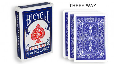 Force Deck - Blau - Dreifach - Bicycle Forcierspiel - Three Way Forcing Cards - Forcierkarten