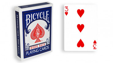 Force Deck - Blau - Herz 3 - Bicycle Forcierspiel - Forcing Cards - Forcierkarten